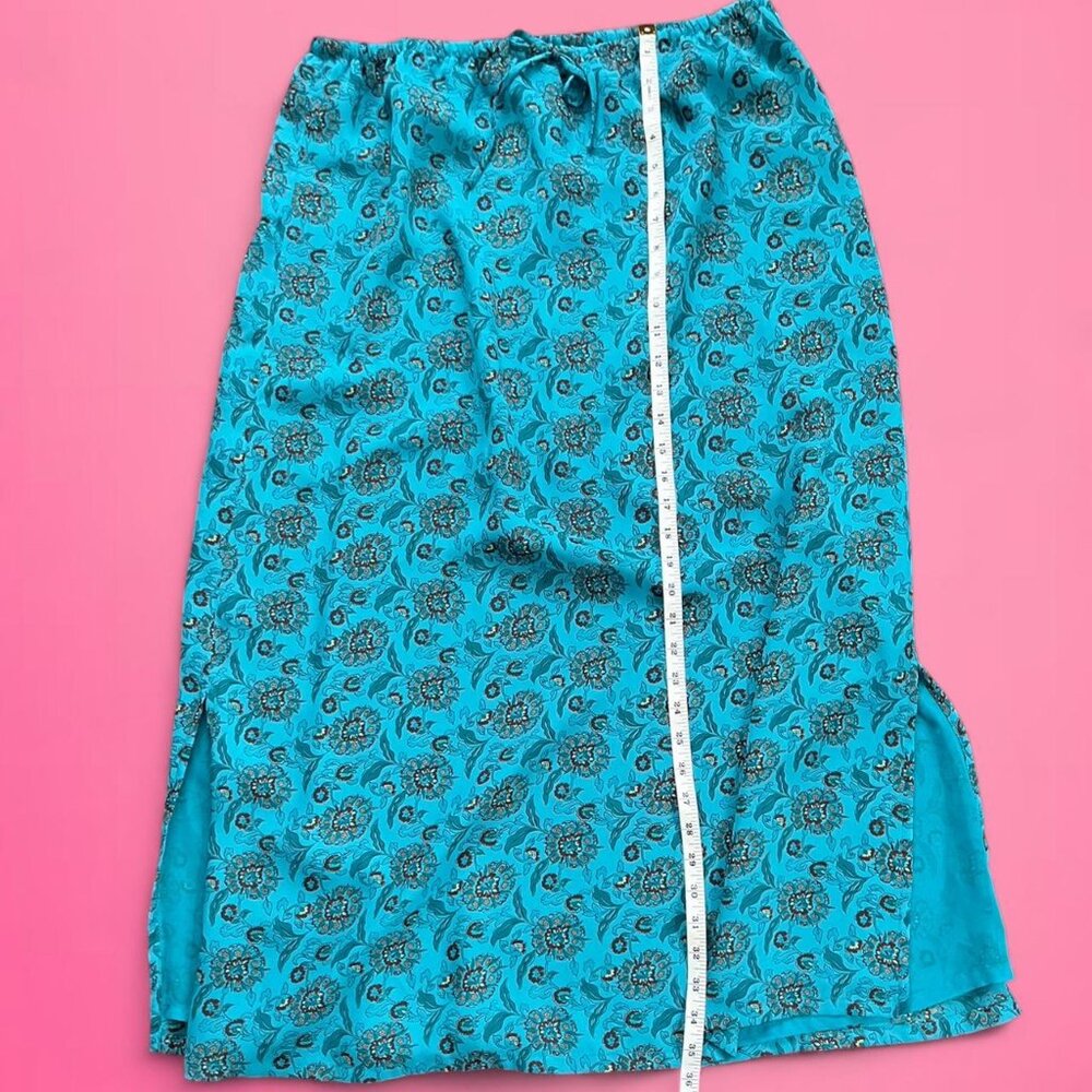 Vintage 90s paisley floral maxi skirt - Picture 5 of 6